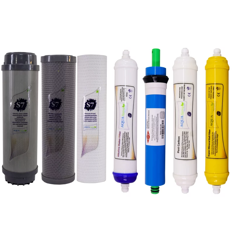 فیلتر دستگاه تصفیه آب آکوآ اسپرینگ مدل F-S7-A7Z بسته 7 عددی 3 فیلتر دستگاه تصفیه آب آکوآ اسپرینگ مدل F-S7-A7Z بسته 7 عددی