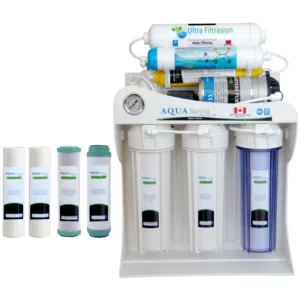 دستگاه تصفیه آب آکوآ اسپرینگ مدل UF-SF3800 به همراه فیلتر دستگاه تصفیه آب کد 01 بسته 4 عددی