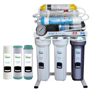 دستگاه تصفیه آب آکوآ اسپرینگ مدل NF8200 به همراه فیلتر تصفیه آب بسته 3 عددی