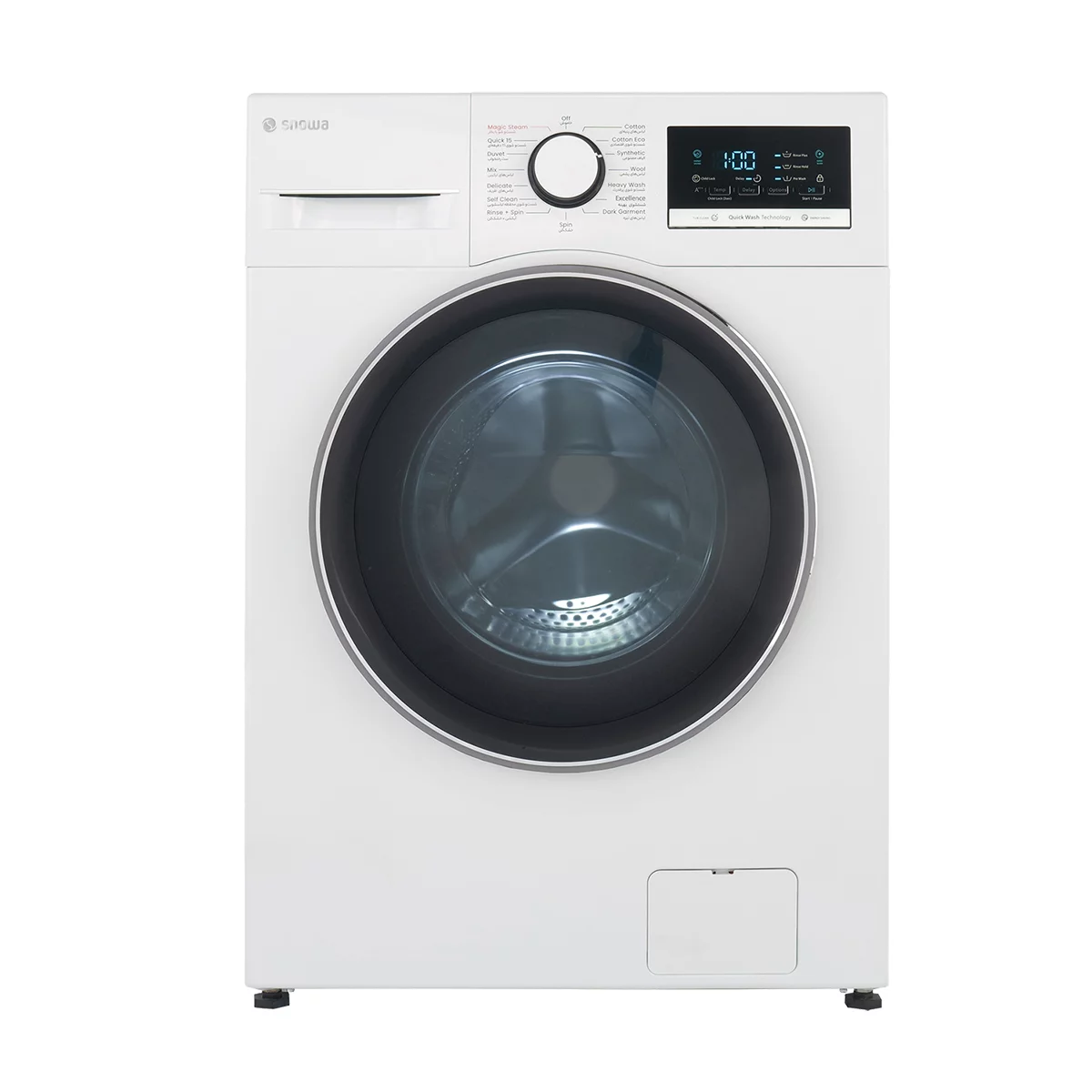 ماشین لباسشویی اسنوا 8 کیلویی مدل SWM-A81W 3 ماشین لباسشویی اسنوا 8 کیلویی مدل SWM-A81W
