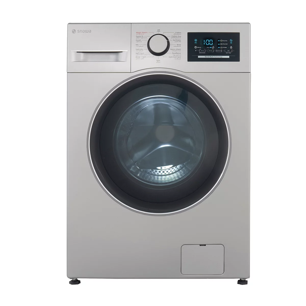 ماشین لباسشویی اسنوا 8 کیلویی مدل SWM-A81S 3 ماشین لباسشویی اسنوا 8 کیلویی مدل SWM-A81S