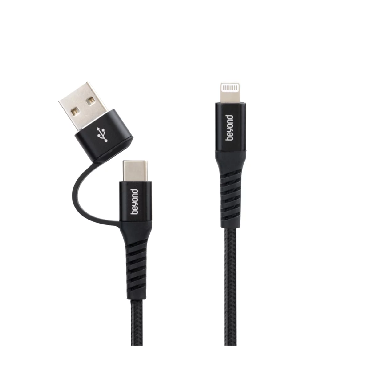 کابل تایپ سی و USB به لایتنینگ بیاند مدل BCUL-551 طول 1 متر 3 کابل تایپ سی و USB به لایتنینگ بیاند مدل BCUL-551 طول 1 متر