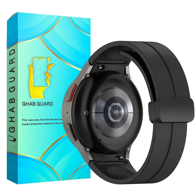 بند ساعت هوشمند سامسونگ Galaxy Watch 4 - 5 - 6 قاب گارد مدل SILKMGNGR 3 بند ساعت هوشمند سامسونگ Galaxy Watch 4 - 5 - 6 قاب گارد مدل SILKMGNGR