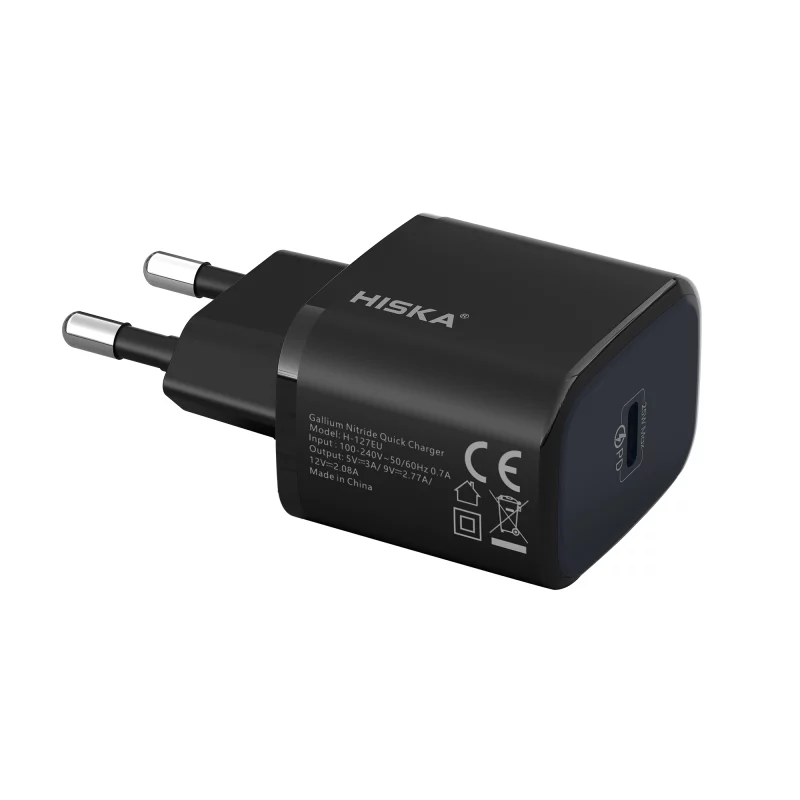 شارژر دیواری هیسکا مدل H-127EU توان 25 وات 3 شارژر دیواری هیسکا مدل H-127EU توان 25 وات