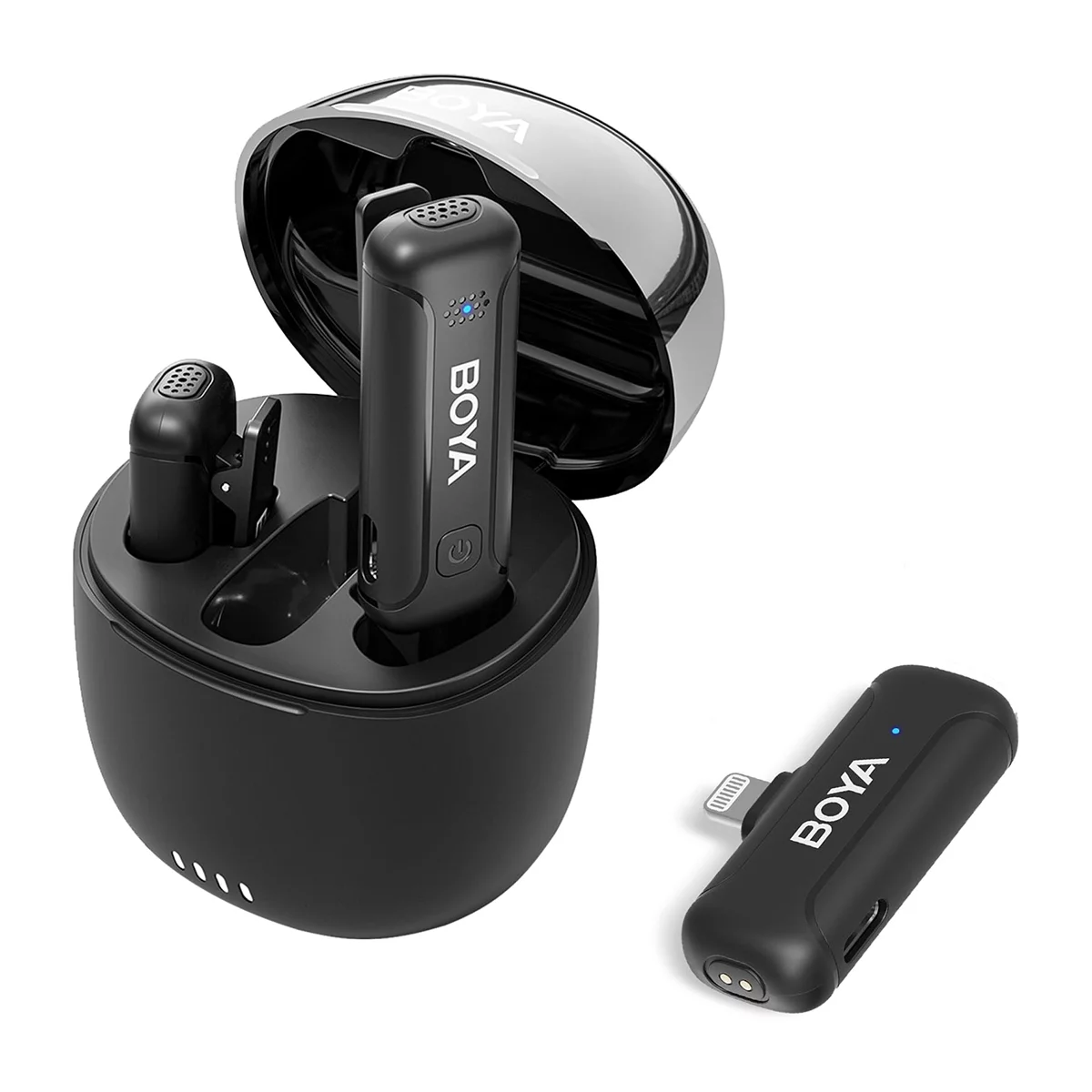 میکروفن بی سیم یقه ای بویا مدل WM3T-D2 رابط لایتنینگ 3 میکروفن بی سیم یقه ای بویا مدل WM3T-D2 رابط لایتنینگ