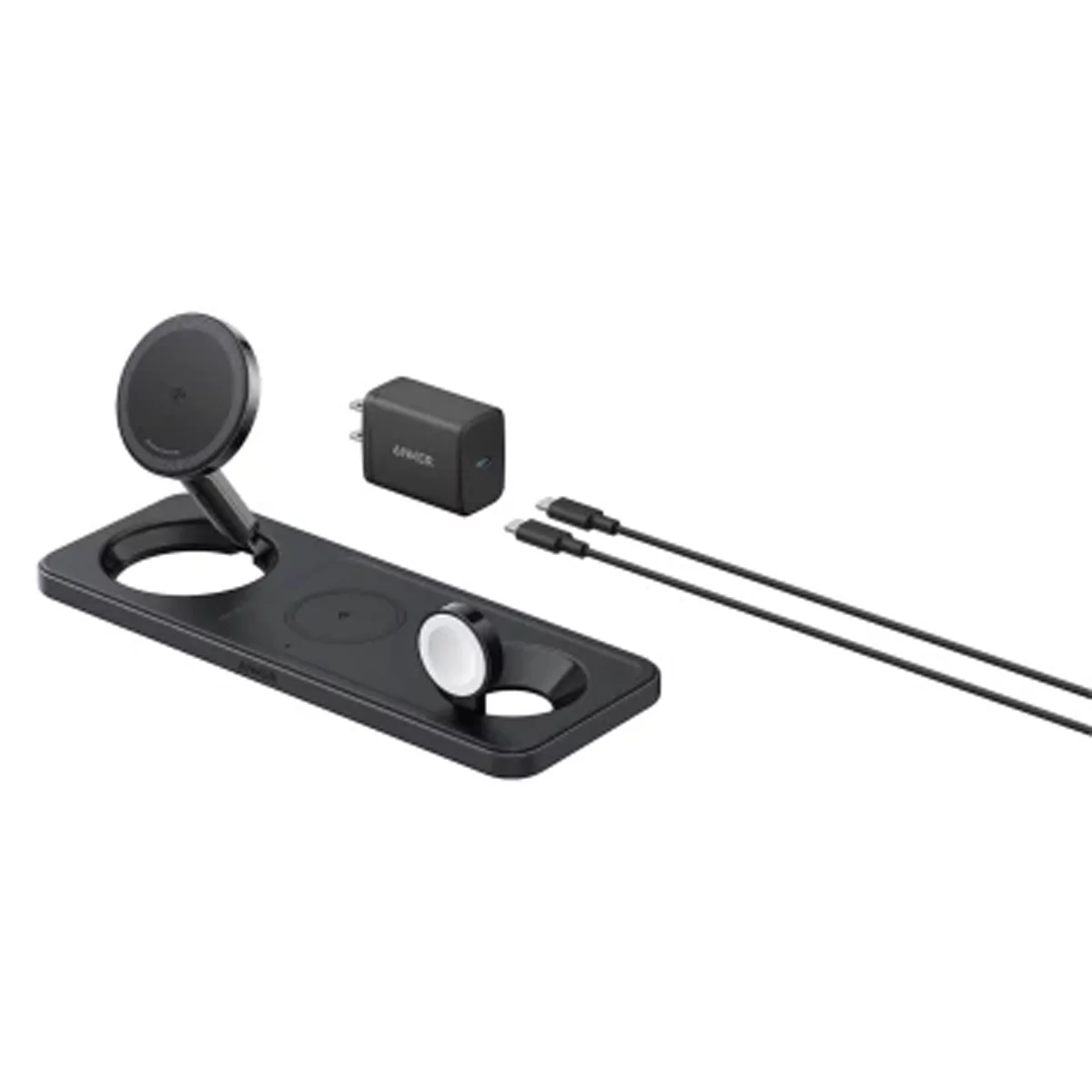 شارژر انکر مدل MagGo Wireless Charging B25M1 به همراه شارژر دیواری 40 وات انکر و کابل تایپ سی به طول 1.5 متر 3 شارژر انکر مدل MagGo Wireless Charging B25M1 به همراه شارژر دیواری 40 وات انکر و کابل تایپ سی به طول 1.5 متر