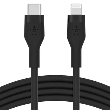 کابل تایپ سی به لایتنینگ بلکین مدل CAA009bt3M طول 3 متر 3 کابل تایپ سی به لایتنینگ بلکین مدل CAA009bt3M طول 3 متر