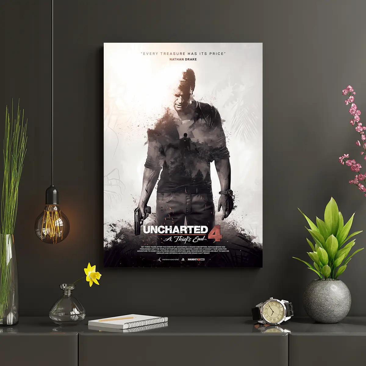 متال پوستر گیمینگ آنچارتد Uncharted کد N201 4 متال پوستر گیمینگ آنچارتد Uncharted کد N201