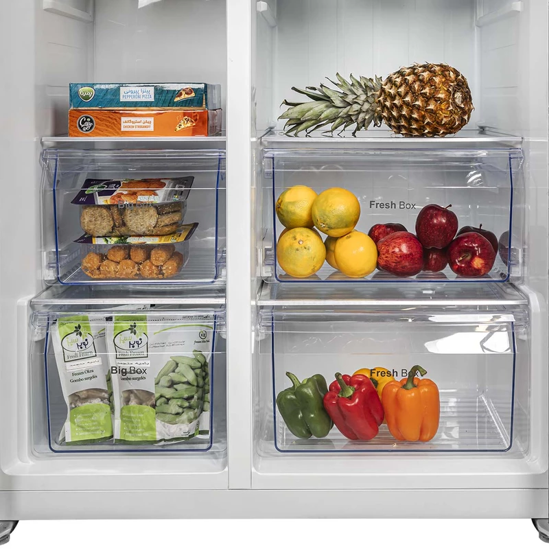 یخچال فریزر ساید بای ساید ایکس ویژن 30 فوت مدل TS666 ASD 4 یخچال فریزر ساید بای ساید ایکس ویژن 30 فوت مدل TS666 ASD