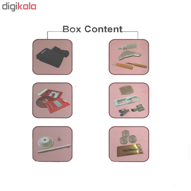 چرخ خیاطی کاچیران مدل Elizabet210 4 چرخ خیاطی کاچیران مدل Elizabet210