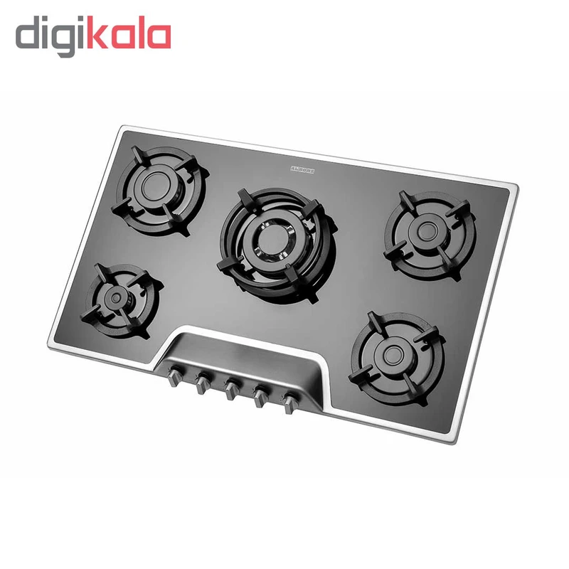 اجاق گاز صفحهای پنج شعله استیل البرز مدل G-5951S 5 اجاق گاز صفحهای پنج شعله استیل البرز مدل G-5951S