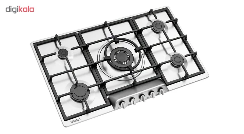 اجاق گاز صفحهای پنج شعله استیل البرز مدل S5957 4 اجاق گاز صفحهای پنج شعله استیل البرز مدل S5957