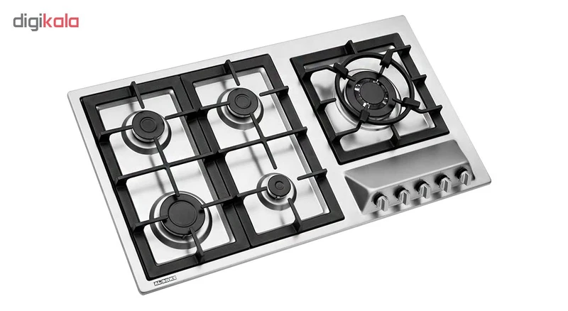 اجاق گاز صفحهای پنج شعله استیل البرز مدل S5959 4 اجاق گاز صفحهای پنج شعله استیل البرز مدل S5959