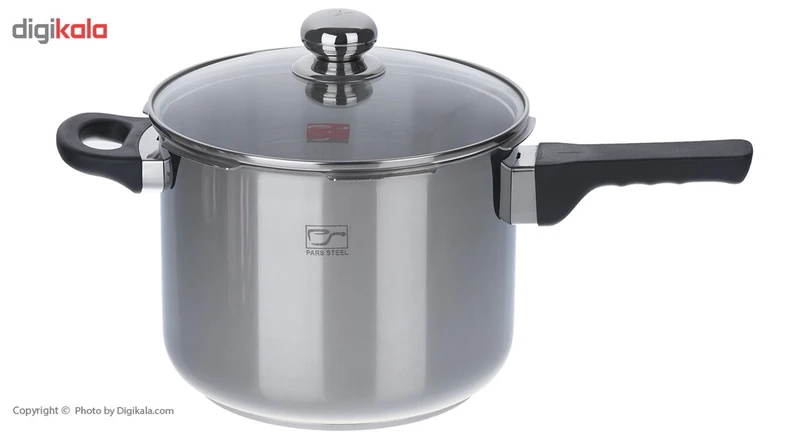 زودپز دوقلو 4/5 و 6 لیتری پارس استیل به همراه درب پیرکس و سبد بخارپز 7 زودپز دوقلو 4/5 و 6 لیتری پارس استیل به همراه درب پیرکس و سبد بخارپز