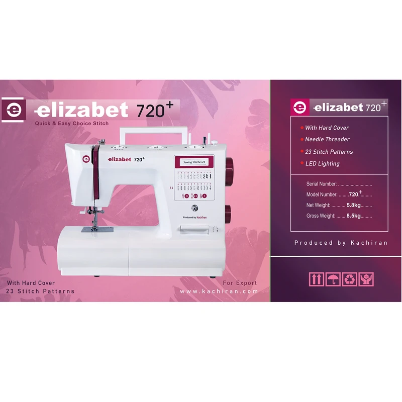 چرخ خیاطی کاچیران مدل + Elizabet 720 4 چرخ خیاطی کاچیران مدل + Elizabet 720