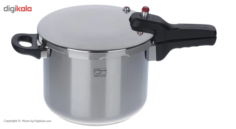 زودپز دوقلو 3 و 6 لیتری پارس استیل به همراه درب پیرکس و سبد بخارپز 5 زودپز دوقلو 3 و 6 لیتری پارس استیل به همراه درب پیرکس و سبد بخارپز