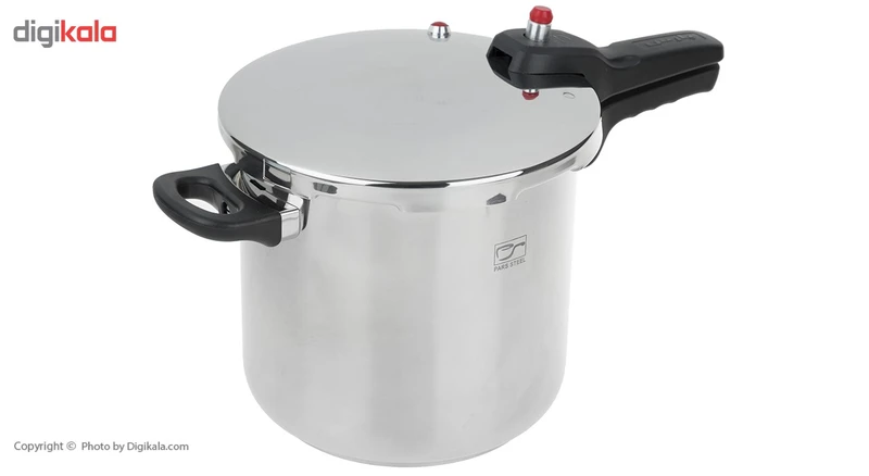 زودپز 7 لیتری پارس استیل به همراه درب پیرکس و سبد بخارپز 5 زودپز 7 لیتری پارس استیل به همراه درب پیرکس و سبد بخارپز