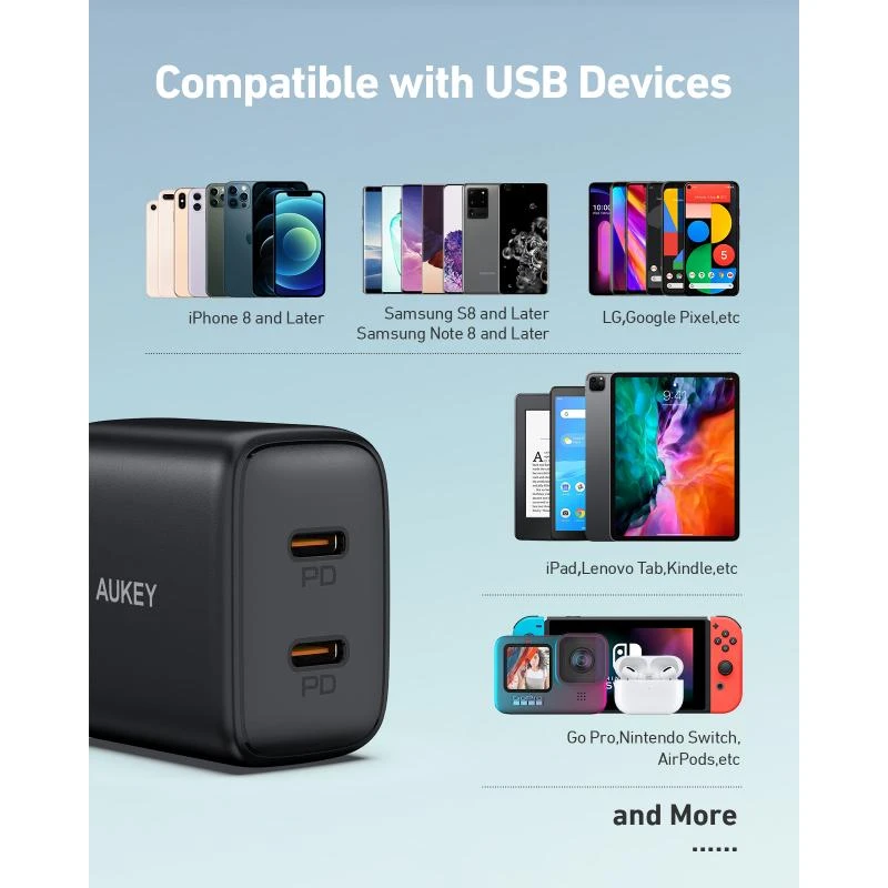 شارژر دیواری 20 وات آکی مدل PA-R1S 4 شارژر دیواری 20 وات آکی مدل PA-R1S