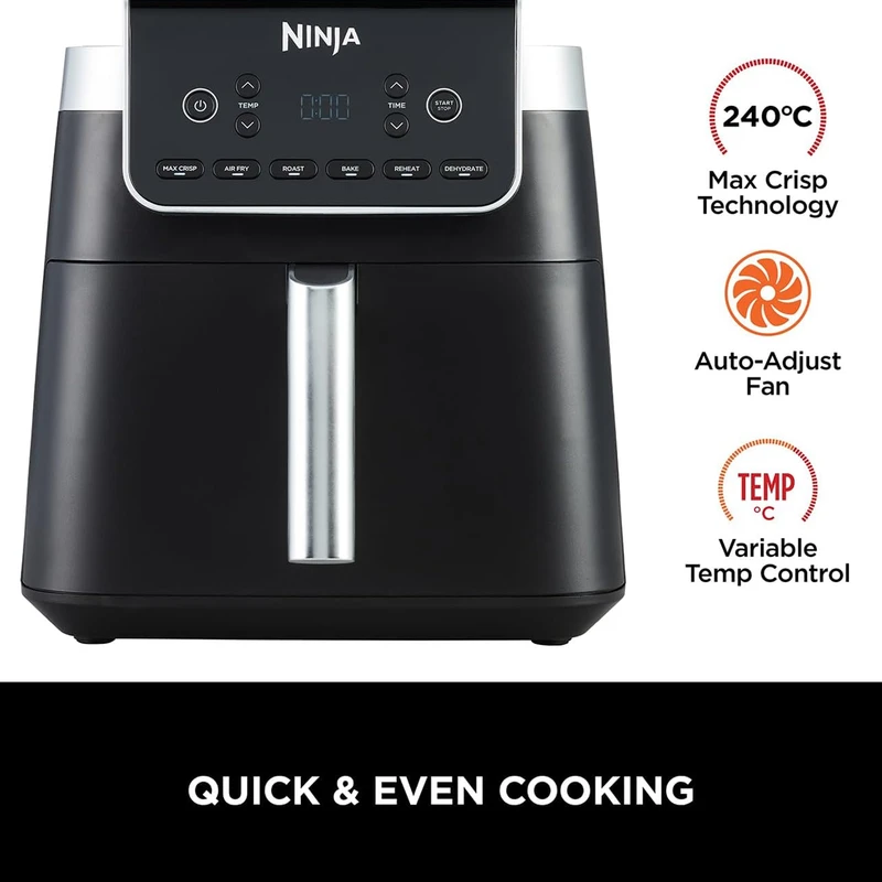 سرخ کن بدون روغن 6.2 لیتری نینجا مدل AF180 4 سرخ کن بدون روغن 6.2 لیتری نینجا مدل AF180