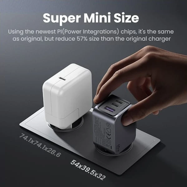 شارژر دیواری یوگرین مدل Nexode Pro X755 25871 توان 65 وات به همراه کابل USB C 4 شارژر دیواری یوگرین مدل Nexode Pro X755 25871 توان 65 وات به همراه کابل USB C