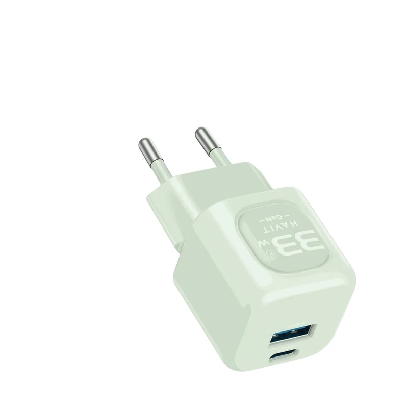 شارژر دیواری 33 وات هویت مدل UC230 kit به همراه کابل تایپ سی 4 شارژر دیواری 33 وات هویت مدل UC230 kit به همراه کابل تایپ سی