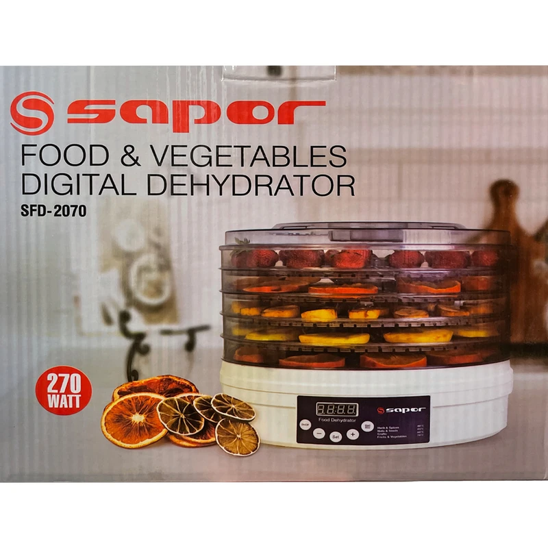 میوه و سبزی خشک کن دیجیتال ساپر مدل SFD-2070 4 میوه و سبزی خشک کن دیجیتال ساپر مدل SFD-2070