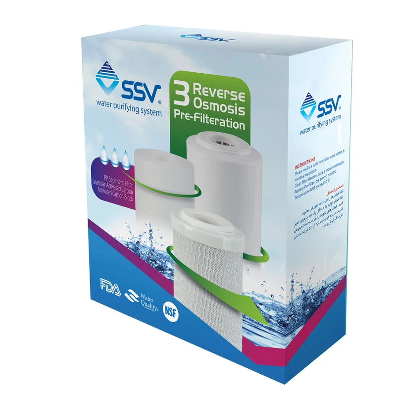 دستگاه تصفیه آب اس اس وی مدل BlueStar 2w X800 به همراه شیر 2 کاره و فیلتر بسته 3 عددی 6 دستگاه تصفیه آب اس اس وی مدل BlueStar 2w X800 به همراه شیر 2 کاره و فیلتر بسته 3 عددی