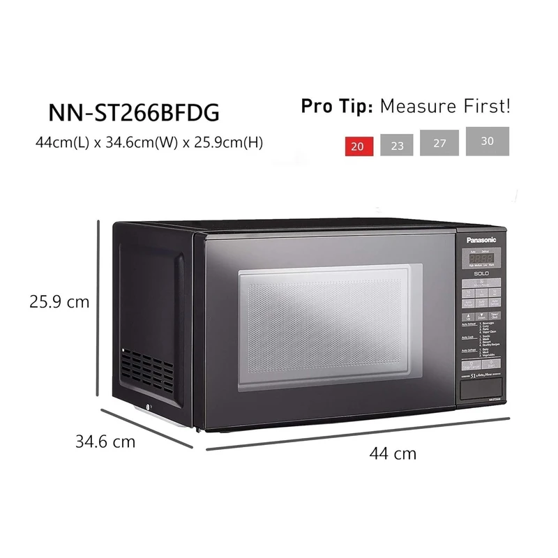 مایکروویو پاناسونیک مدل NN-ST266B 4 مایکروویو پاناسونیک مدل NN-ST266B