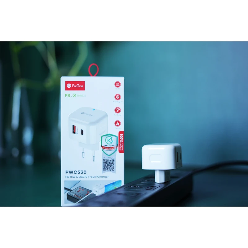 شارژر دیواری پرووان مدل PWC530 - توان 18 وات 4 شارژر دیواری پرووان مدل PWC530 - توان 18 وات