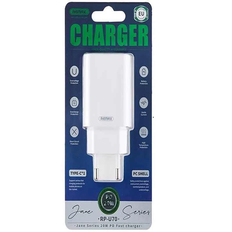 شارژر دیواری ریمکس 20 وات مدل RP-U70 5 شارژر دیواری ریمکس 20 وات مدل RP-U70
