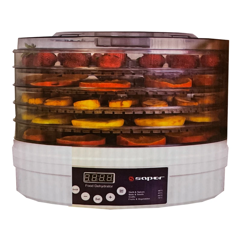 میوه و سبزی خشک کن دیجیتال ساپر مدل SFD-2070 6 میوه و سبزی خشک کن دیجیتال ساپر مدل SFD-2070