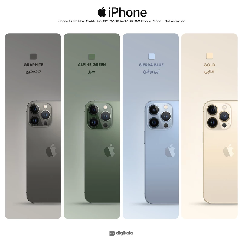 گوشی موبایل اپل مدل iPhone 13 Pro Max ZA/A ظرفیت 256 گیگابایت رم 6 گیگابایت رجیستر شده - Not Active 19 گوشی موبایل اپل مدل iPhone 13 Pro Max ZA/A ظرفیت 256 گیگابایت رم 6 گیگابایت رجیستر شده - Not Active - تصویر
