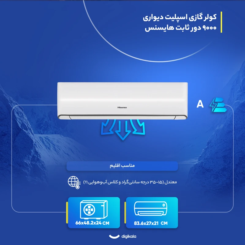 کولر گازی هایسنس 9 هزار مدل HRH-09TQ 7 کولر گازی هایسنس 9 هزار مدل HRH-09TQ
