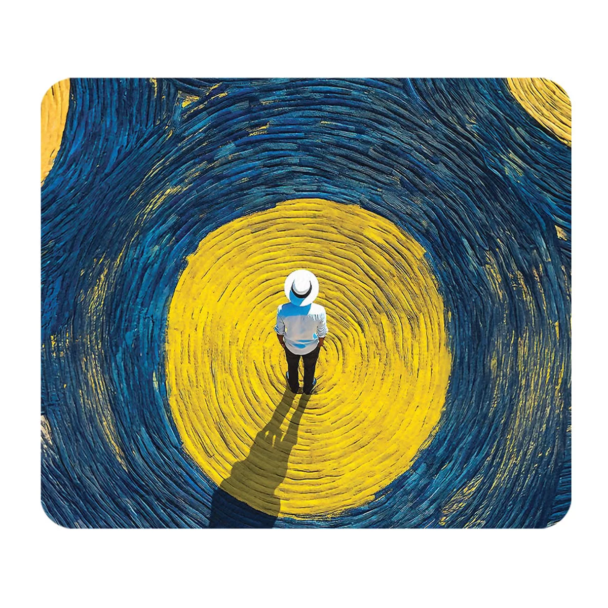 ماوس پد مستر پیکد طرح مرد وسط دایره زرد کد PCD-MP1160 3 ماوس پد مستر پیکد طرح مرد وسط دایره زرد کد PCD-MP1160