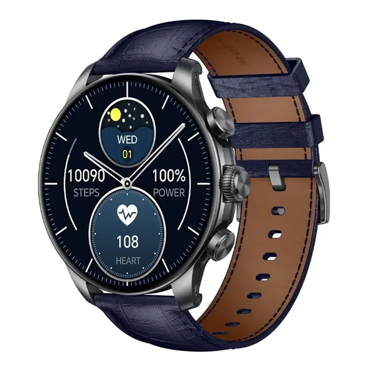 ساعت هوشمند گلوریمی مدل GX CLASSICFIT (LIMITED EDITION) بند چرمی 3 ساعت هوشمند گلوریمی مدل GX CLASSICFIT (LIMITED EDITION) بند چرمی