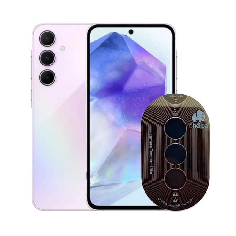 محافظ لنز دوربین گوشی سامسونگ Galaxy A35 چلیپا مدل Titanium 3 محافظ لنز دوربین گوشی سامسونگ Galaxy A35 چلیپا مدل Titanium
