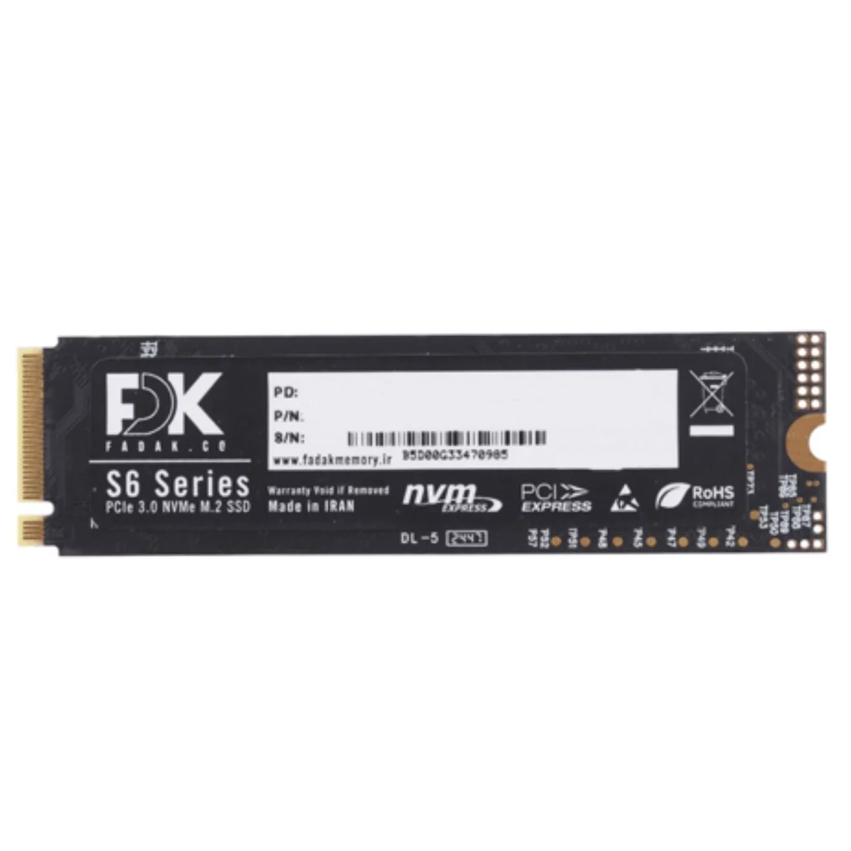 هارد اس اس دی اینترنال فدک مدل S6 NVME M.2 ظرفیت 256 گیگابایت 3 هارد اس اس دی اینترنال فدک مدل S6 NVME M.2 ظرفیت 256 گیگابایت