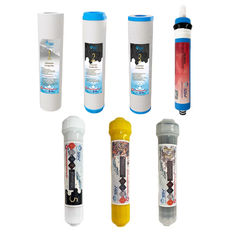 فیلتر دستگاه تصفیه آب اس اس وی مدل H750 PACK بسته 7 عددی 3 فیلتر دستگاه تصفیه آب اس اس وی مدل H750 PACK بسته 7 عددی