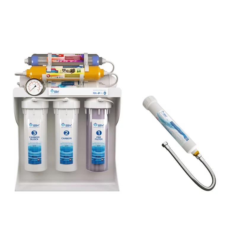 دستگاه تصفیه کننده آب اس اس وی مدل UltraPro X800 به همراه فیلتر دوش حمام 3 دستگاه تصفیه کننده آب اس اس وی مدل UltraPro X800 به همراه فیلتر دوش حمام