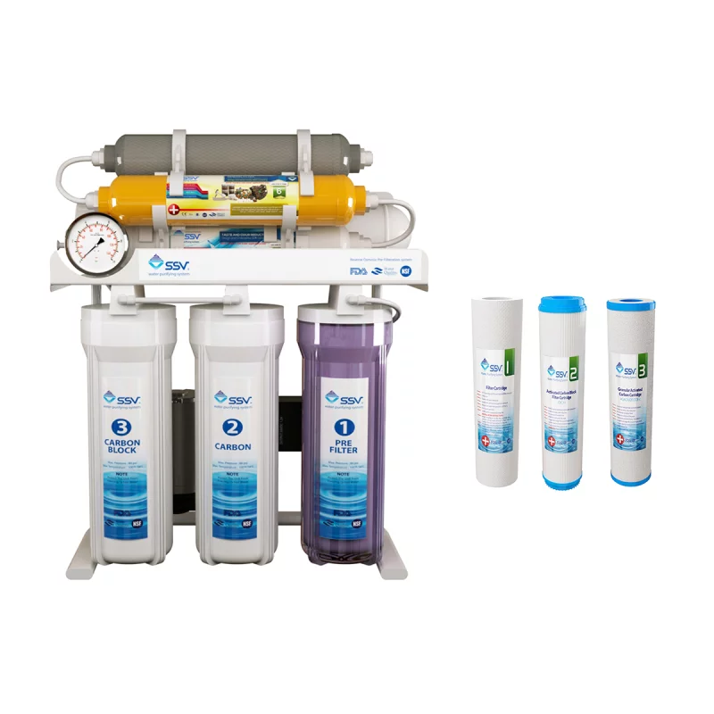 دستگاه تصفیه کننده آب اس اس وی مدل MaxTec X830 به همراه فیلتر بسته 3 عددی 3 دستگاه تصفیه کننده آب اس اس وی مدل MaxTec X830 به همراه فیلتر بسته 3 عددی