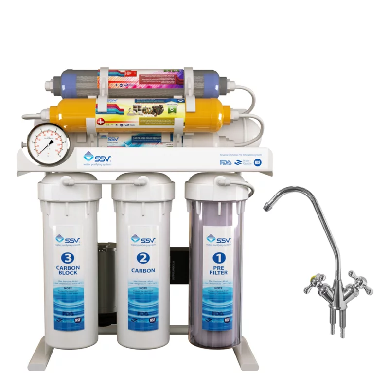 دستگاه تصفیه آب اس اس وی مدل UltraTec 2W X800 به همراه شیر دوکاره 3 دستگاه تصفیه آب اس اس وی مدل UltraTec 2W X800 به همراه شیر دوکاره