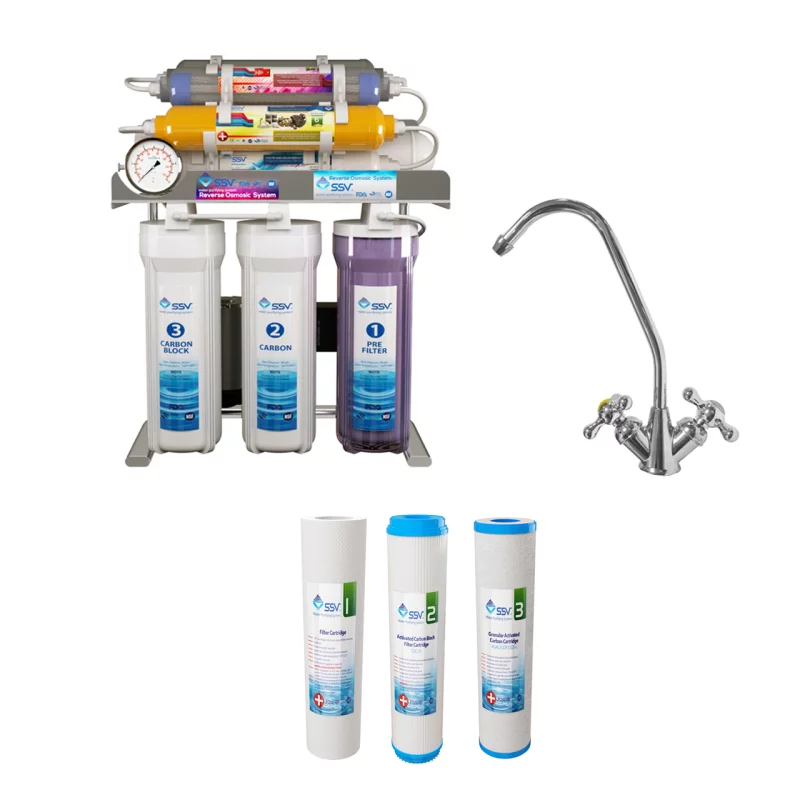 دستگاه تصفیه آب اس اس وی مدل MaxSpring 2W X1000 به همراه شیر دوکاره و فیلتر تصفیه آب کد 01 بسته 3 عددی 3 دستگاه تصفیه آب اس اس وی مدل MaxSpring 2W X1000 به همراه شیر دوکاره و فیلتر تصفیه آب کد 01 بسته 3 عددی