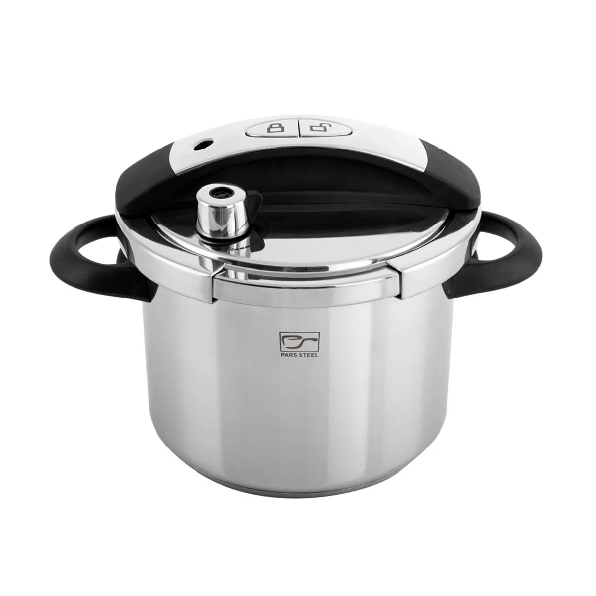 زودپز 6 لیتری پارس استیل مدل شف 3 زودپز 6 لیتری پارس استیل مدل شف