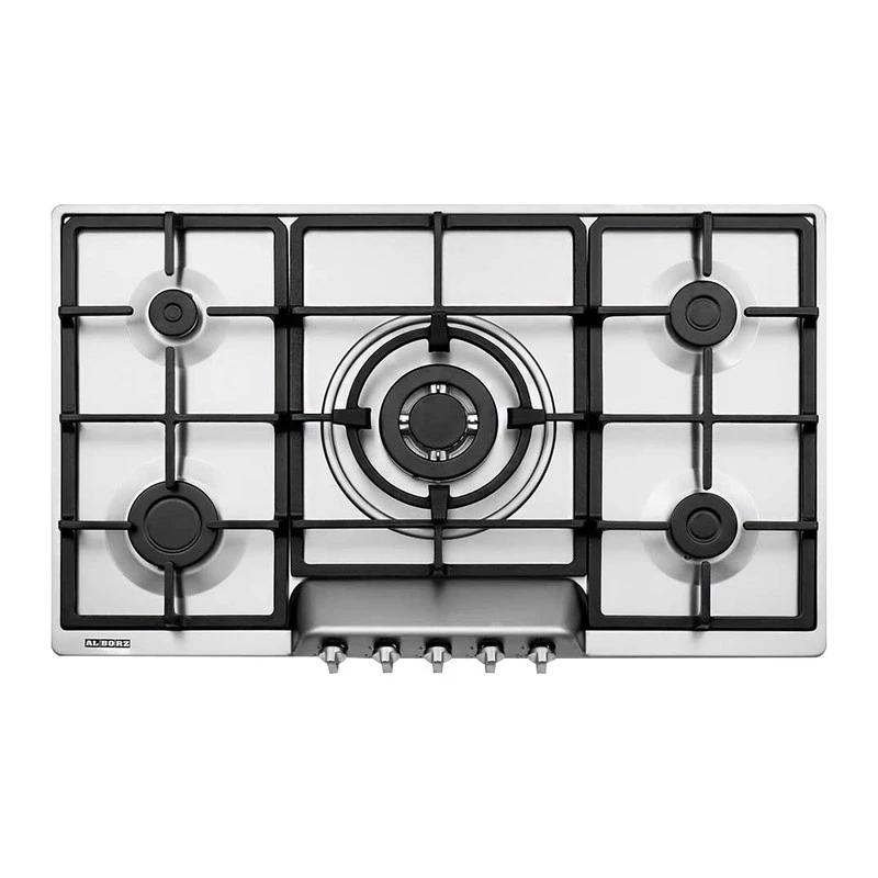 اجاق گاز صفحهای پنج شعله استیل البرز مدل S5957 3 اجاق گاز صفحهای پنج شعله استیل البرز مدل S5957