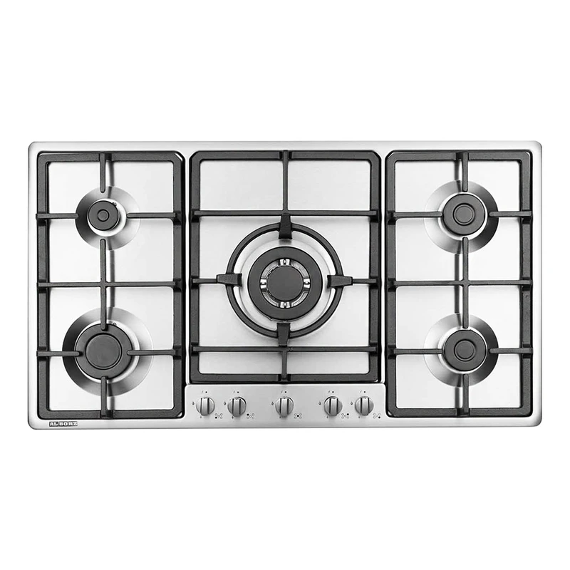 اجاق گاز صفحهای 5 شعله استیل البرز کد S5952 3 اجاق گاز صفحهای 5 شعله استیل البرز کد S5952