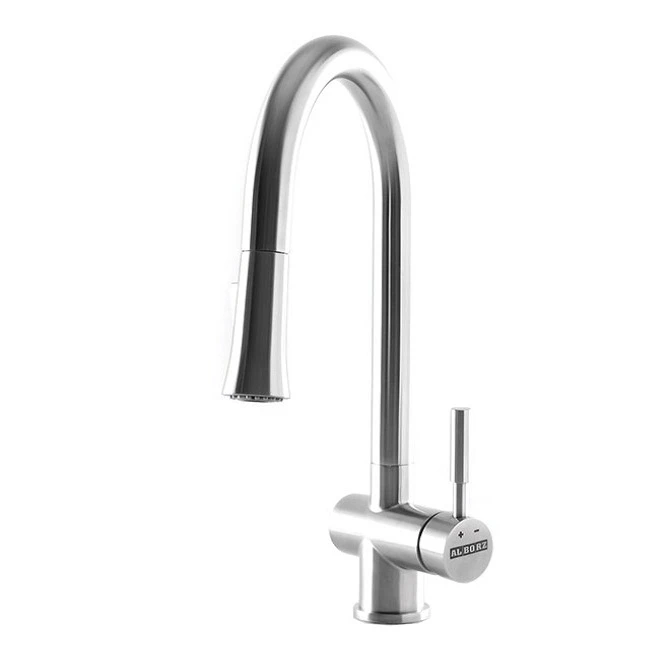 شیر آشپزخانه استیل البرز مدل ST-321 3 شیر آشپزخانه استیل البرز مدل ST-321