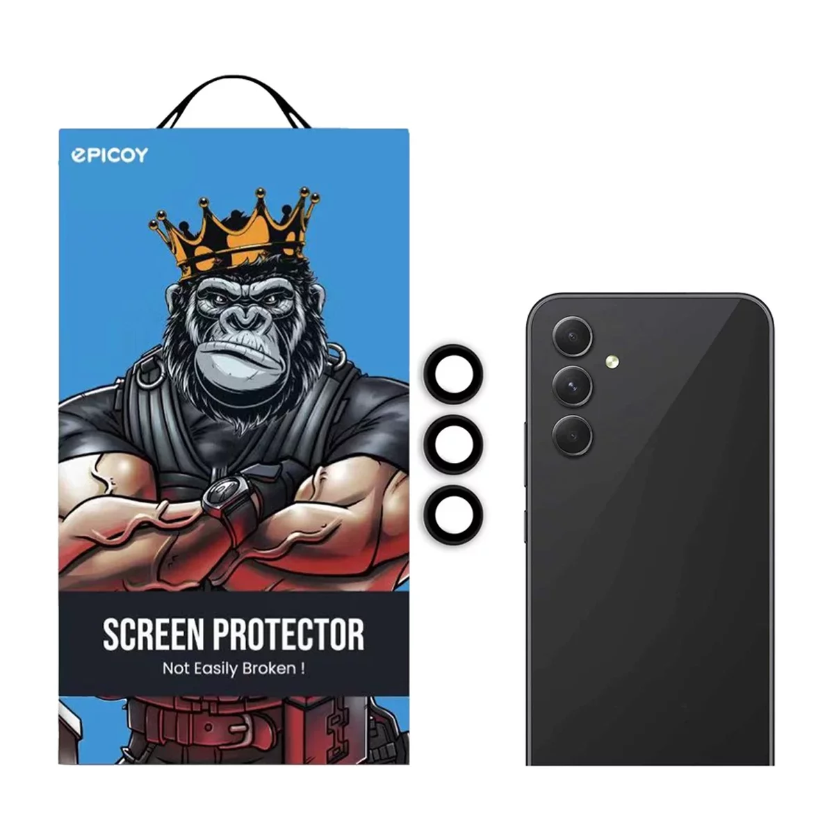 محافظ لنز دوربین گوشی سامسونگ Galaxy A54 اپیکوی مدل HD-ColorLenz 3 محافظ لنز دوربین گوشی سامسونگ Galaxy A54 اپیکوی مدل HD-ColorLenz