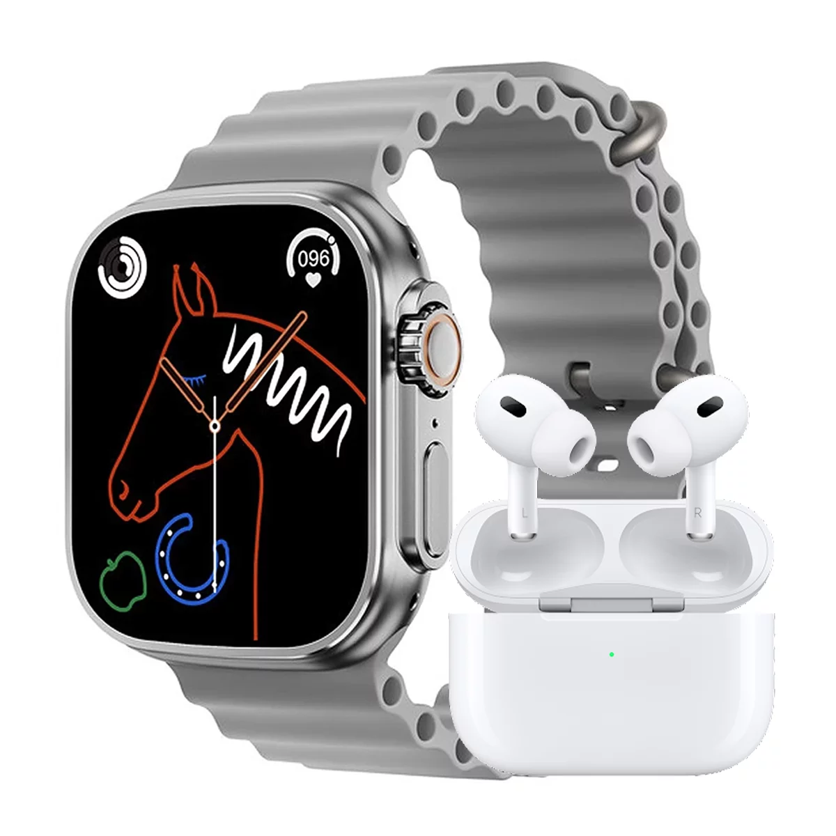 ساعت هوشمند ورنا مدل W49 Ultra به همراه هندزفری بلوتوثی مدل airpod pro 3 ساعت هوشمند ورنا مدل W49 Ultra به همراه هندزفری بلوتوثی مدل airpod pro