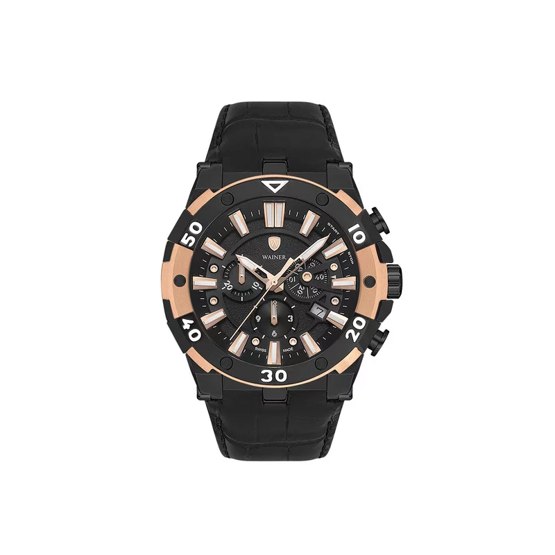 ساعت مچی عقربه ای مردانه واینر مدل WA.14000-D بند چرم مشکی 3 ساعت مچی عقربه ای مردانه واینر مدل WA.14000-D بند چرم مشکی