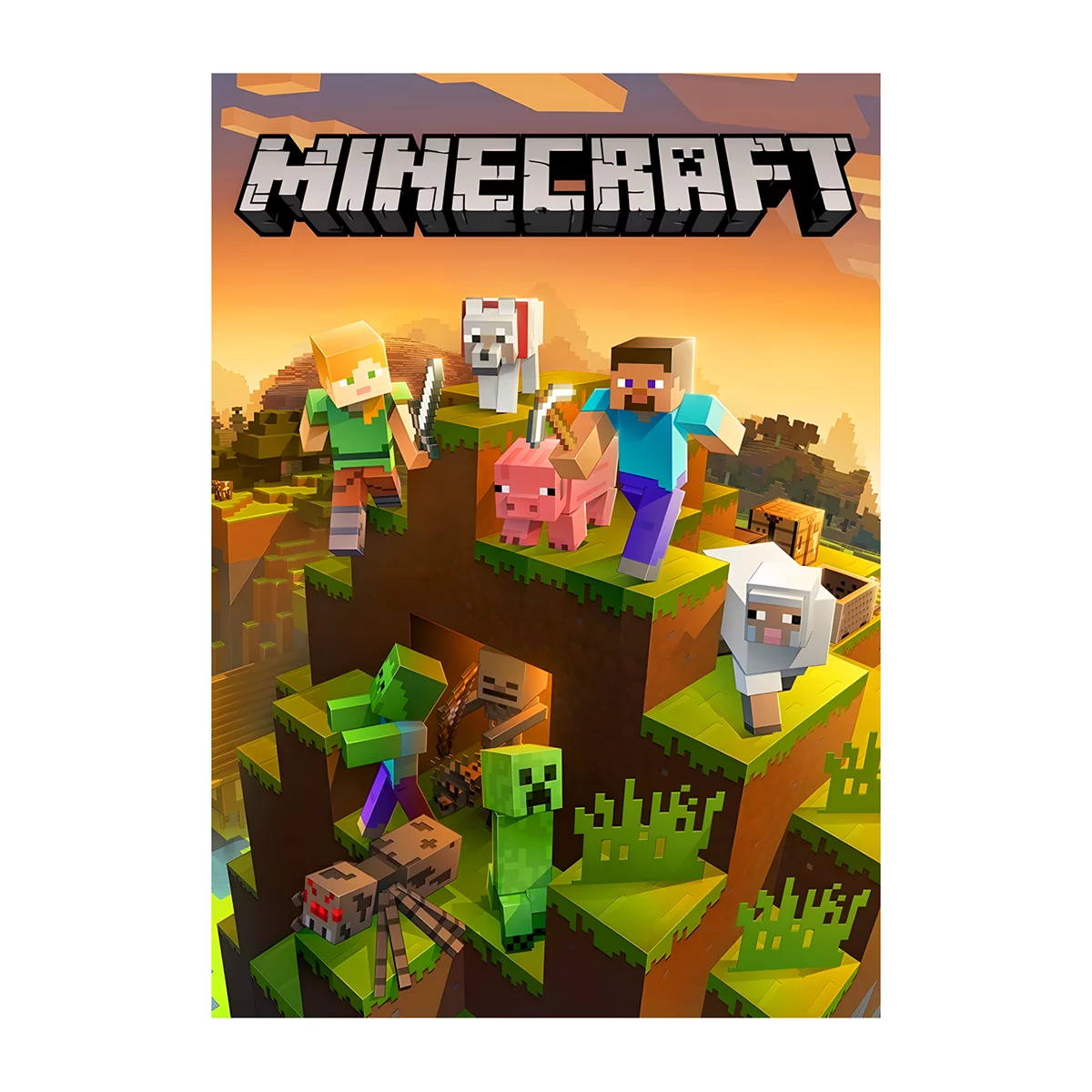 متال پوستر گیمینگ ماینکرفت Minecraft کد N402 3 متال پوستر گیمینگ ماینکرفت Minecraft کد N402